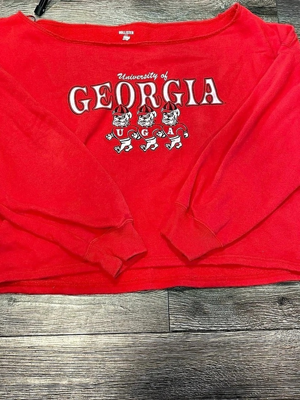 Hollister University of Georgia Graphic Sweatshirt Red XL